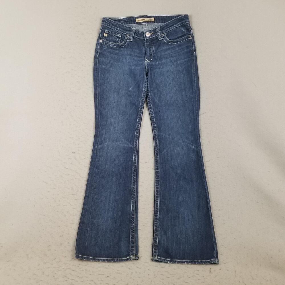 Big Star Maddie Jeans‎ Womens 28R Blue Mid Rise Bootcut Stretch Denim Jeans